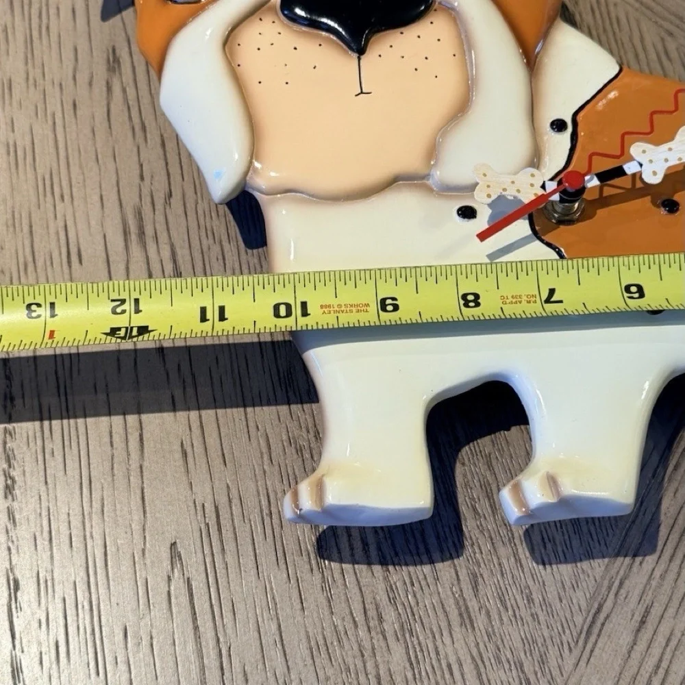 Allen Designs Studio Collection Clock– Bulldog Dog